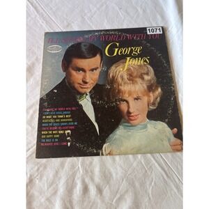 Musicor George Jones I'll Share My World With You Vinyl LP MS 3177 Good Country